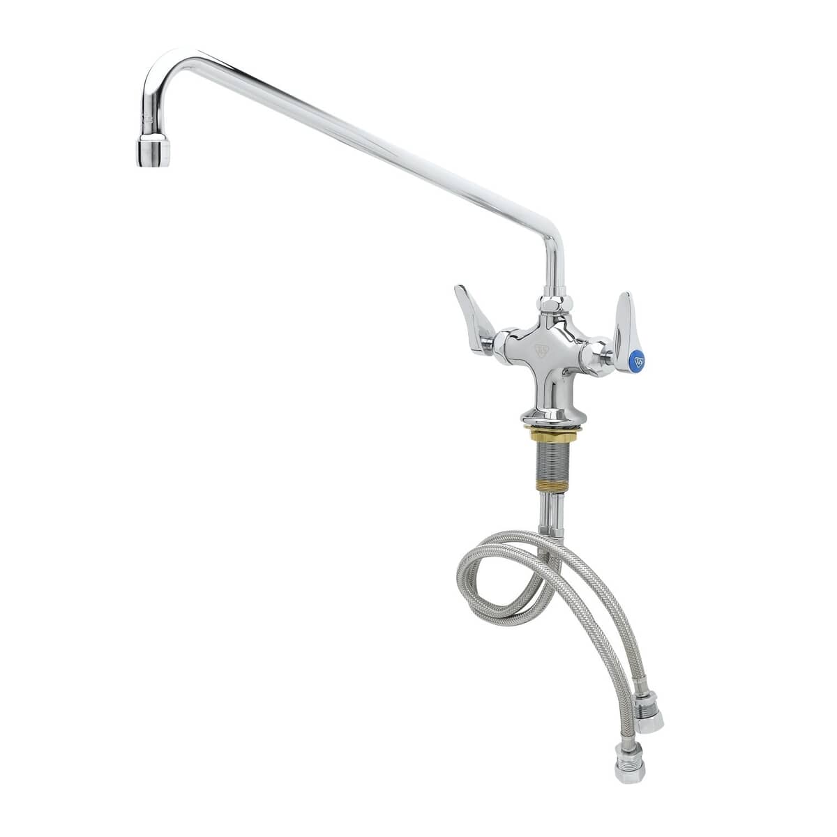 T&S BRASS PARTS T&S Brass B-0200-CR Double Pantry Faucet Single Hole Base - SKU TSB-0200-CR