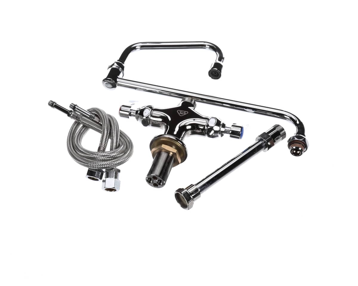 T&S BRASS PARTS T&S Brass B-0268-02 Dual Pantry Faucet Single Hole Base El - SKU TSB-0268-02