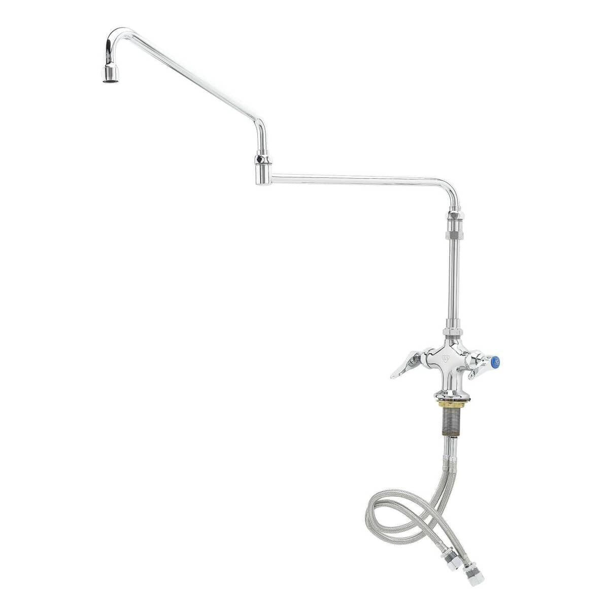 T&S BRASS PARTS T&S Brass B-0268-04 Dual Pantry Faucet Single Hole Base El - SKU TSB-0268-04