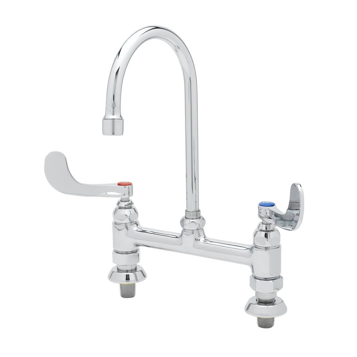 T&S BRASS PARTS T&S Brass B-0327 8 Deck Mount Faucet 1/2NPT Male Inlets Swivel - SKU TSB-0327