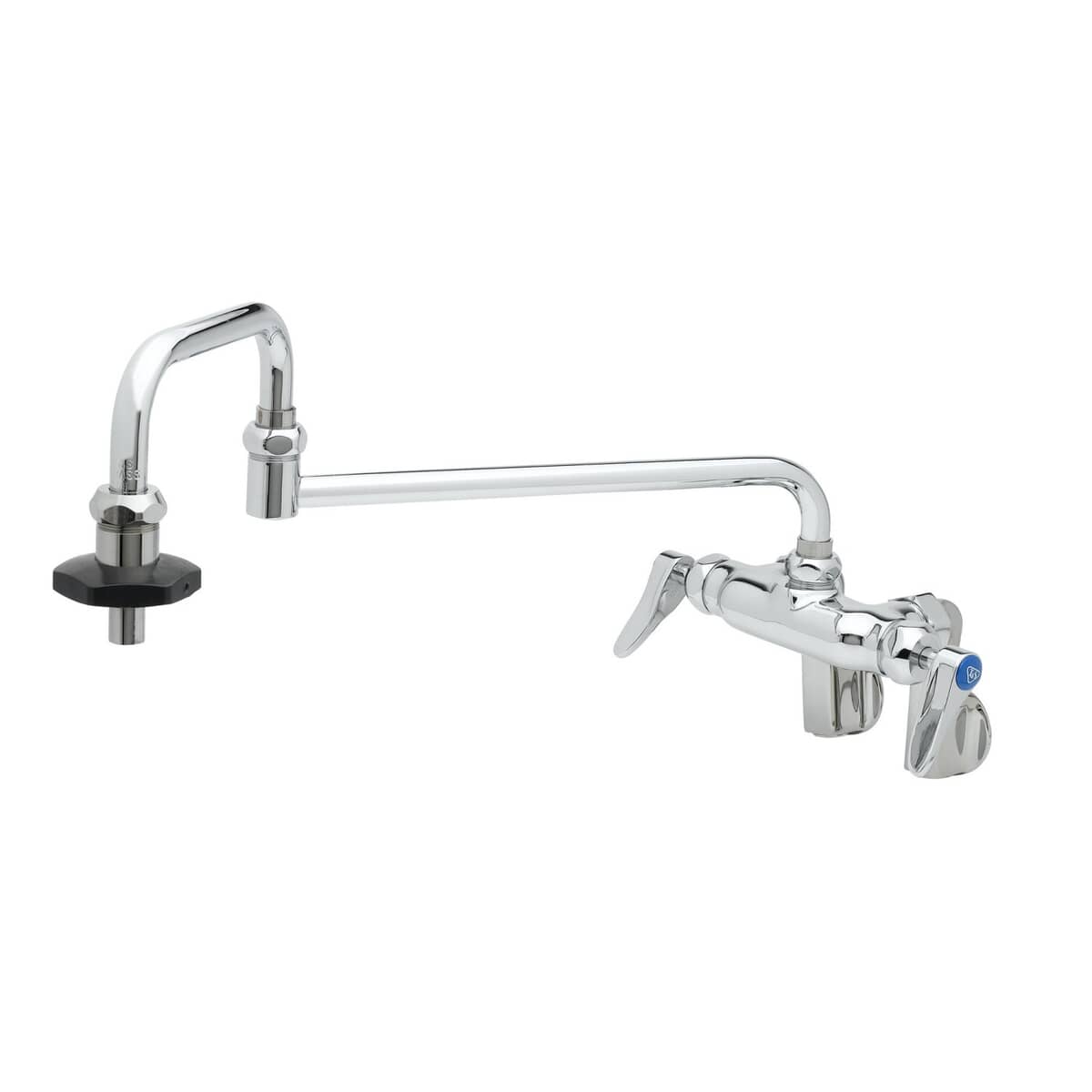 T&S BRASS PARTS T&S Brass B-0599-CR Double Pantry Faucet Wall Mount Adjustable Cente - SKU TSB-0599-CR