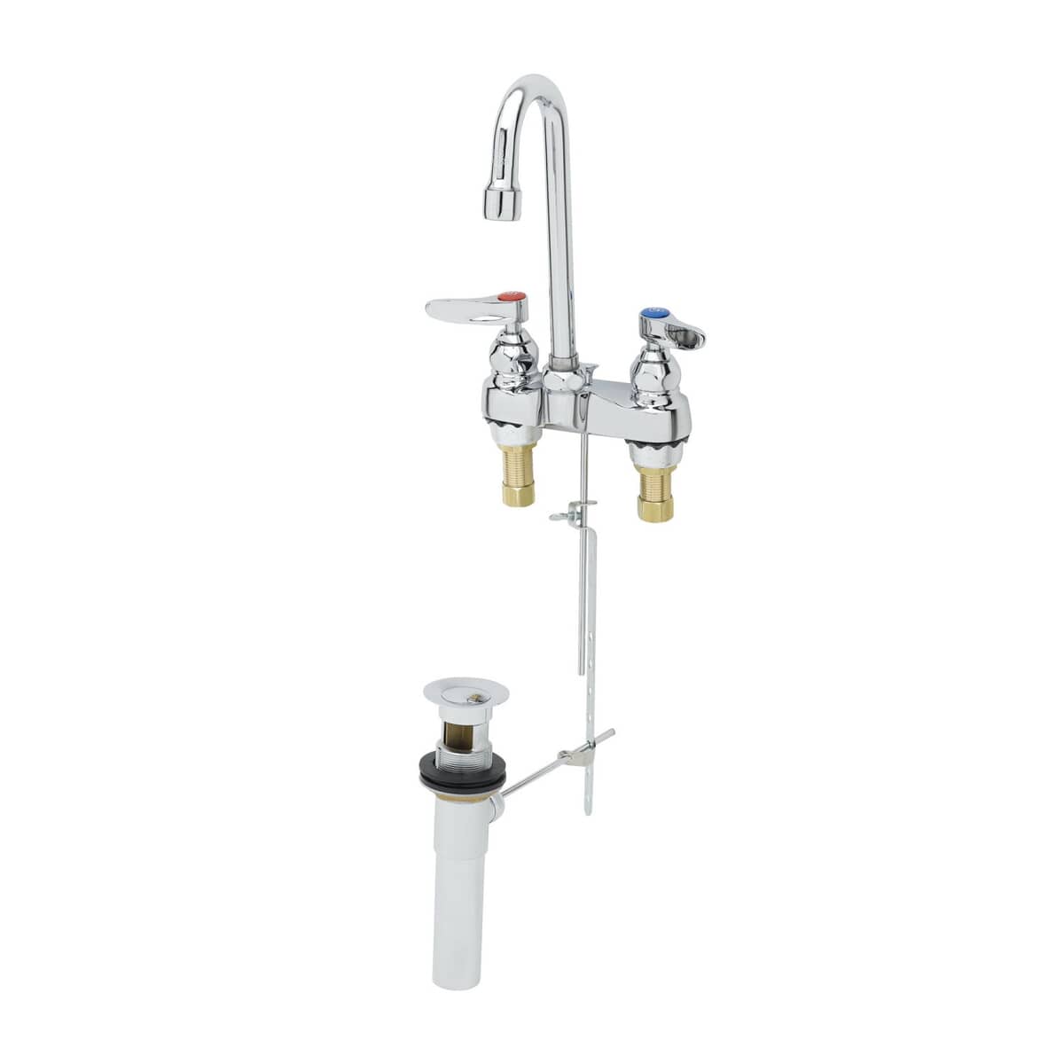 T&S BRASS PARTS T&S Brass B-0873 Lavatory Fct Deck Mt 4 Centers Swivel/Rigid Go - SKU TSB-0873