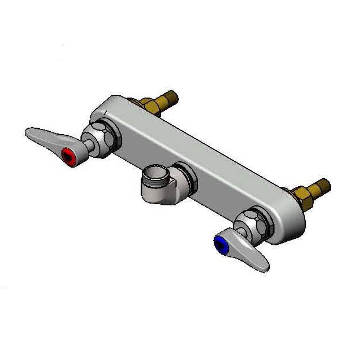 T&S BRASS PARTS T&S Brass B-1125-CR-LN 8 Wall Mount Workboard Faucet Less Nozzle Ceram - SKU TSB-1125-CR-LN