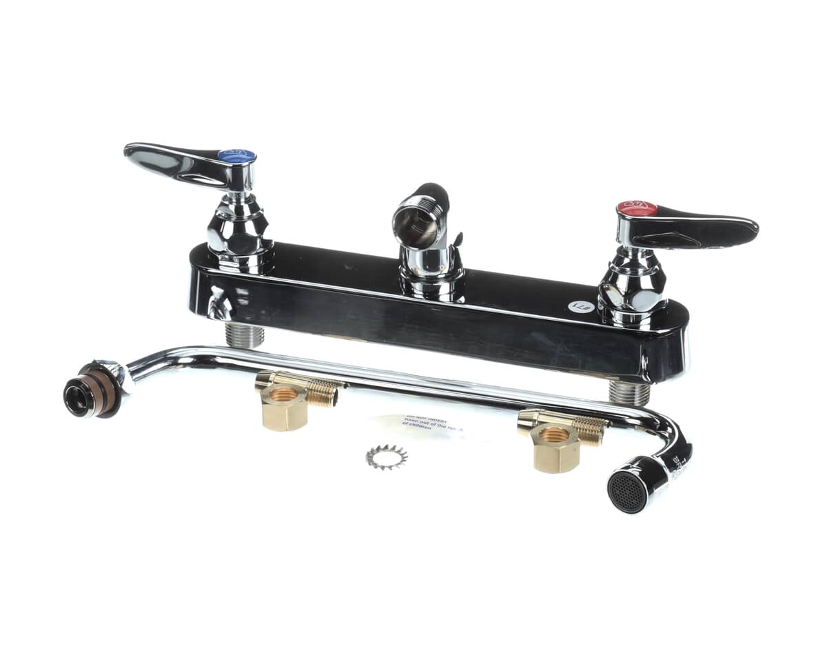 T&S BRASS PARTS T&S Brass B-1127 Workboard Faucet Wall Mount 8 Centers - SKU TSB-1127