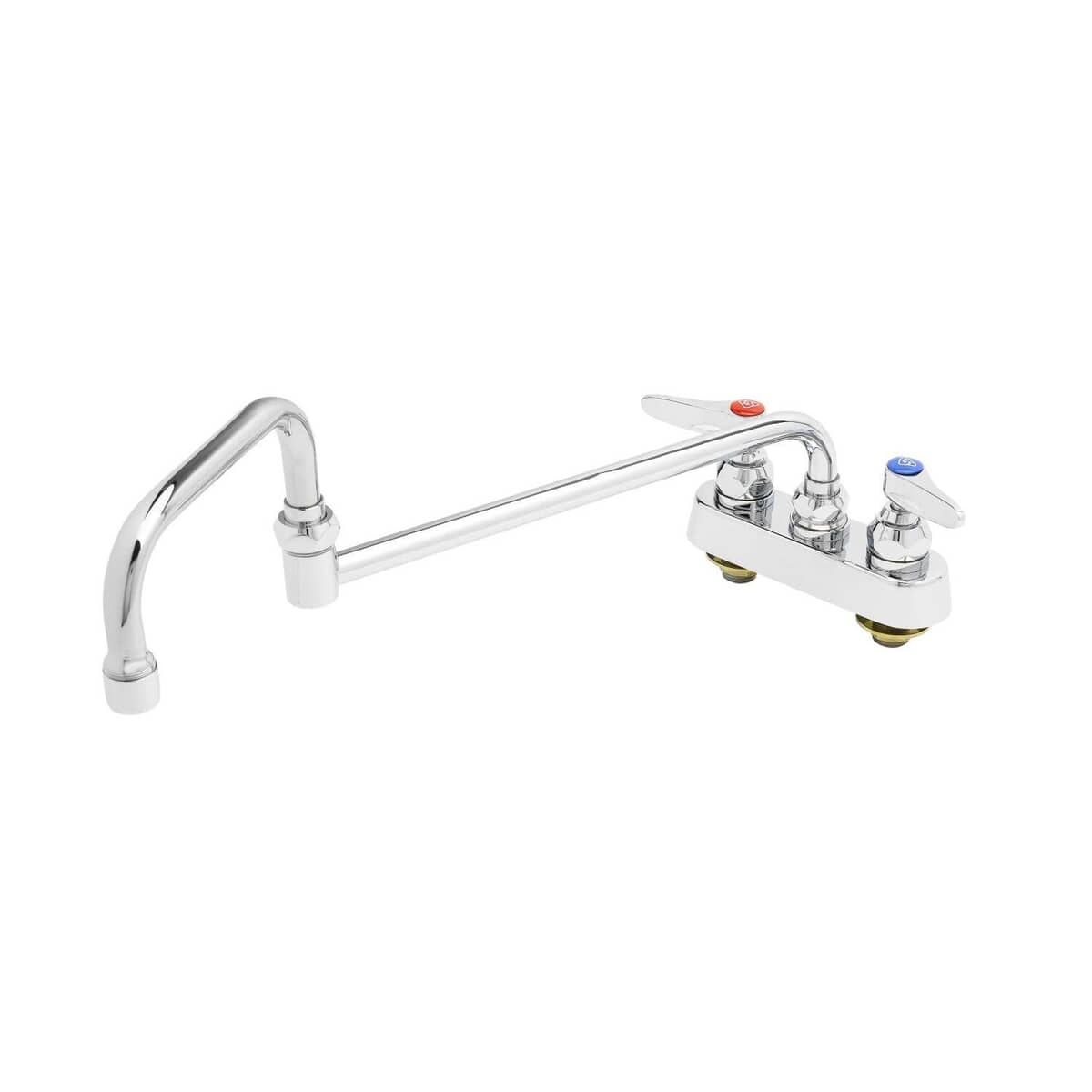 T&S BRASS PARTS T&S Brass B-1131 Workboard Faucet, Deck Mount, 4 Centers, 18 Doub - SKU TSB-1131