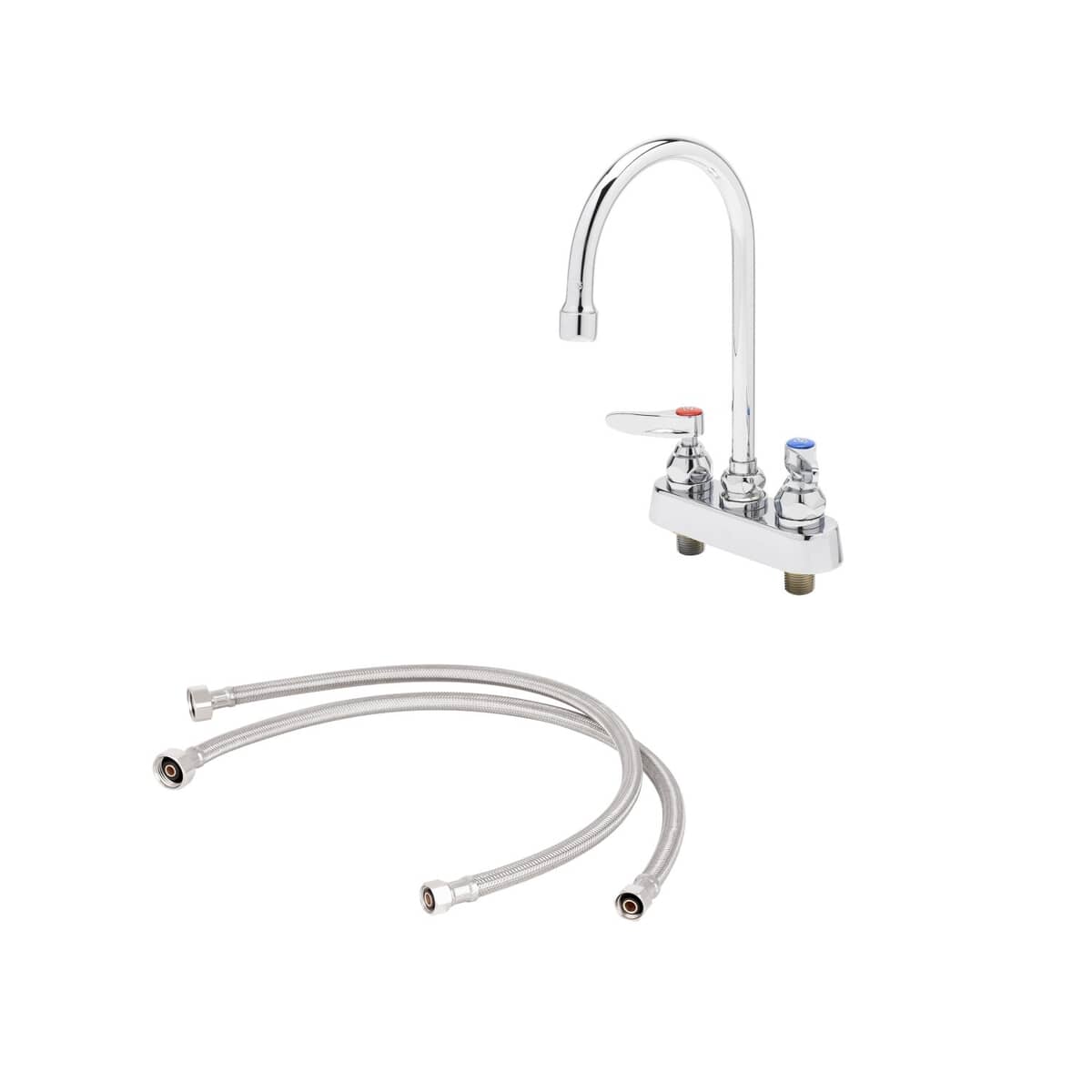 T&S BRASS PARTS T&S Brass B-1141-KIT Workboard Faucet Deck Mount 4IN Centers - SKU TSB-1141-KIT