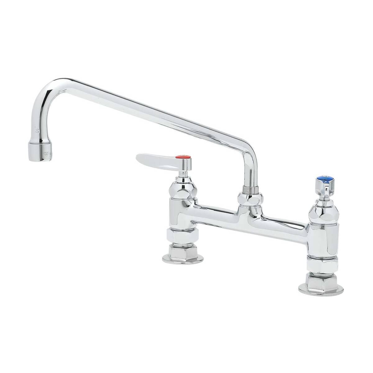 T&S BRASS PARTS T&S Brass B-2280 Faucet Deck Mount 8 Centers 12 Swing Nozzle - SKU TSB-2280