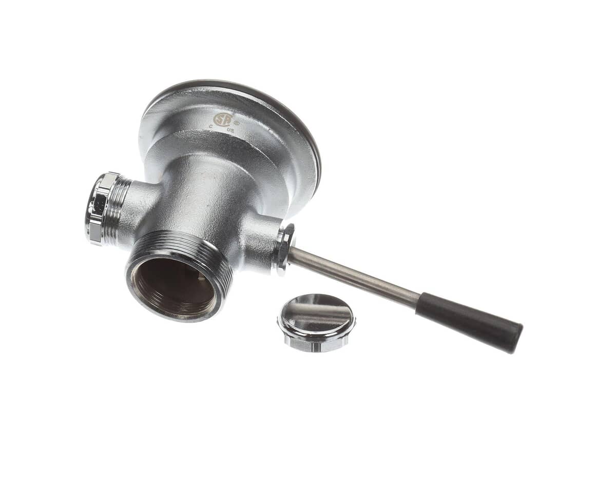 T&S BRASS PARTS T&S Brass B-3972-XS Waste Drain Valve Short Lever Handle 3 - SKU TSB-3972-XS