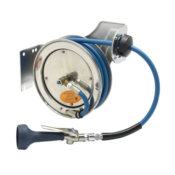 T&S BRASS PARTS T&S Brass B-7112-08H Hose Reel Open Stainless Steel 3/8X15 - SKU TSB-7112-08H