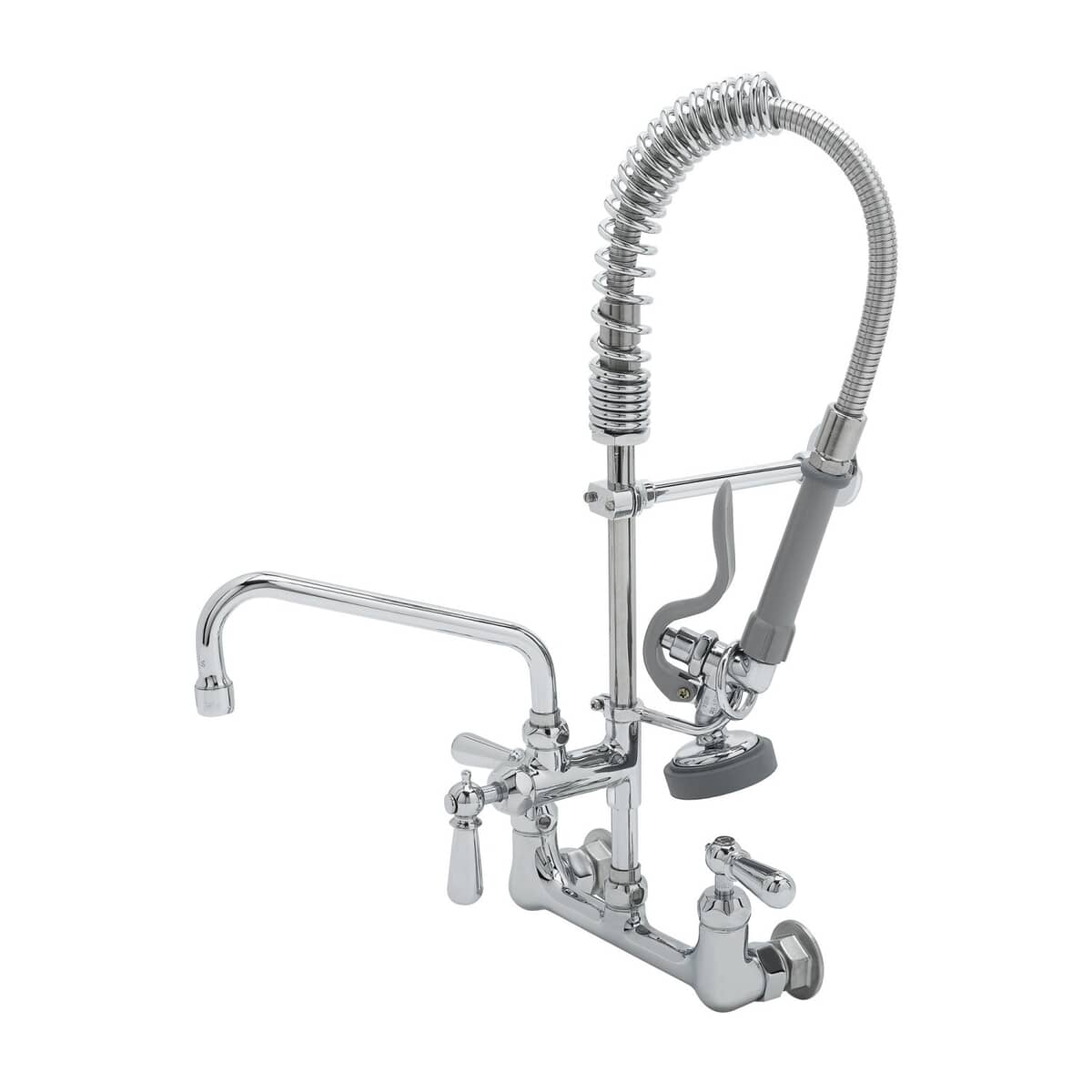 T&S BRASS PARTS T&S Brass MPX-8WCN-08-CR Mini-Pru: 8 Wall Mount Faucet 8 Swing Nozzle C - SKU TSMPX-8WCN-08-CR