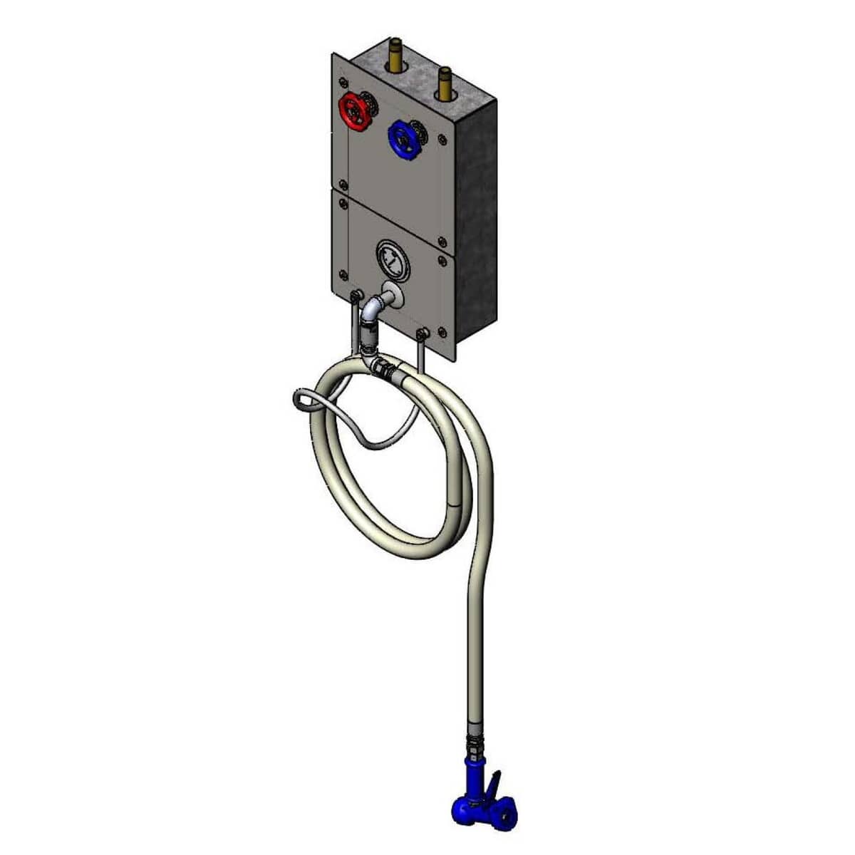 T&S BRASS PARTS T&S Brass MV-0771-12R-VB MV-0771-12R Washdown Station W/ B-0962 Vacuum Brea - SKU TSMV-0771-12R-VB