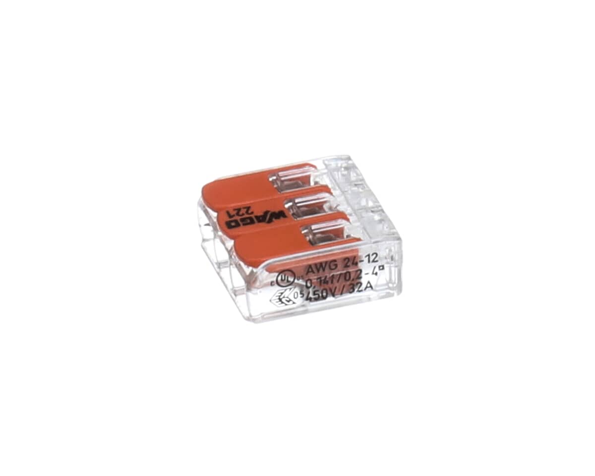 VOLLRATH PARTS Vollrath 4350811-1 Connector 3 Wire Wago 221-413 - SKU VOL4350811-1