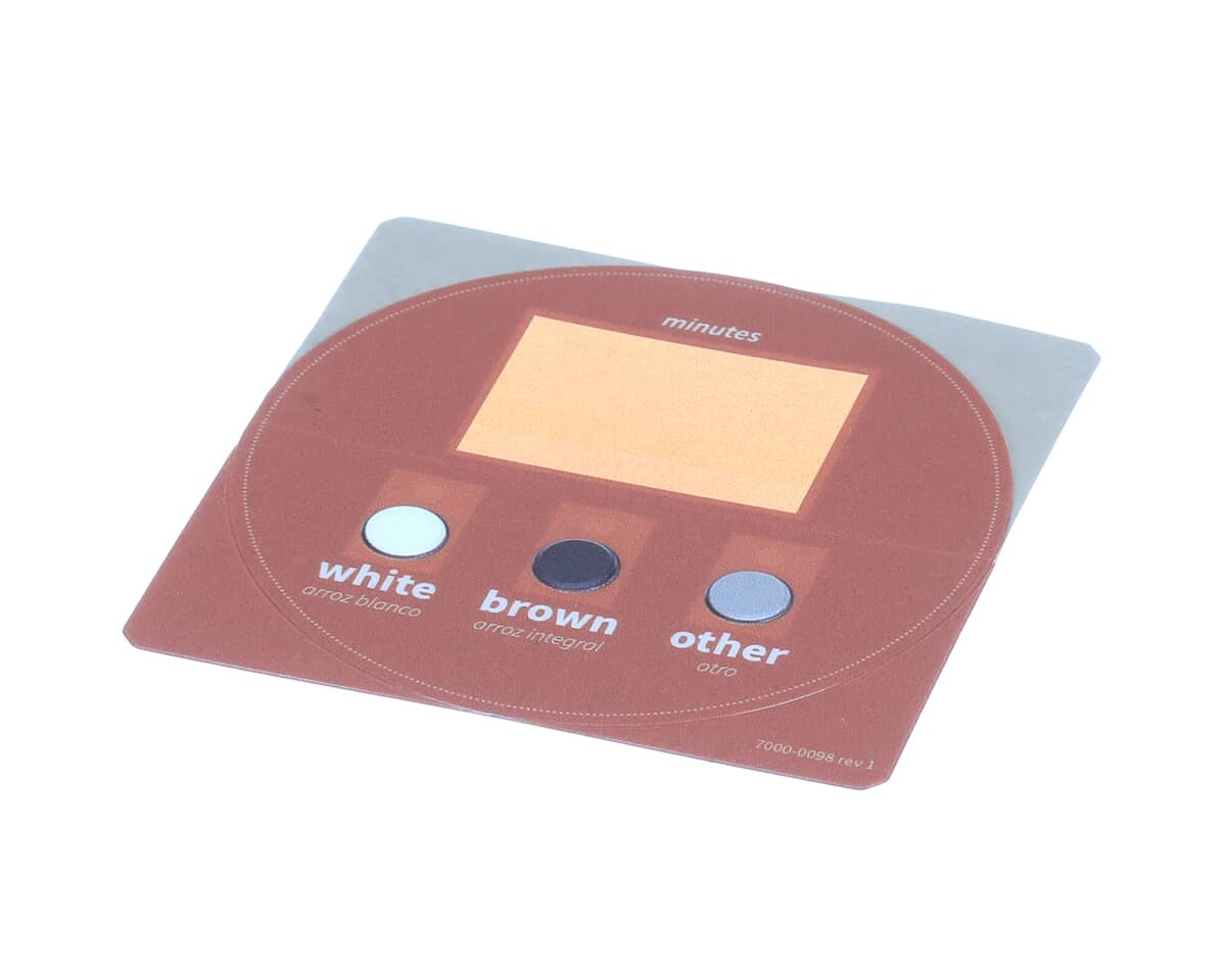 WOOD STONE CORP PARTS Wood Stone Corp 7000-0098 Overlay- 3 Button Rice - SKU WOOD7000-0098