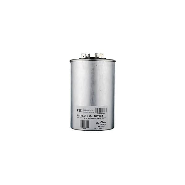 YORK PARTS York S1-02425043700 Dual Run Capacitor 60/7.5MFD 370V Round - SKU YORKS1-02425043700