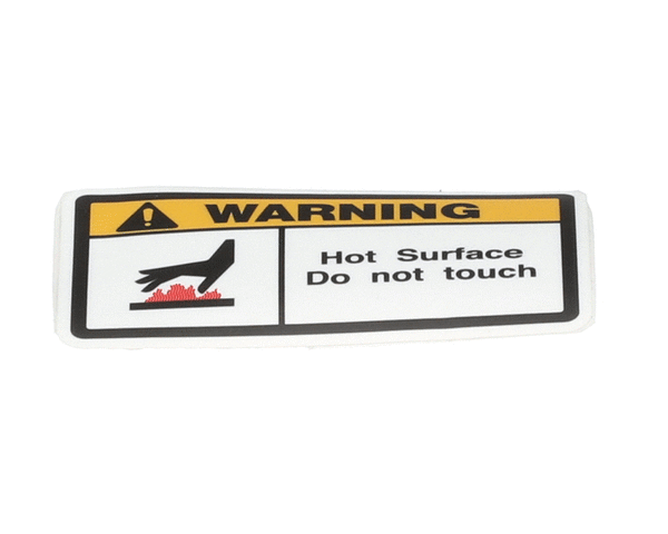 APW WYOTT PARTS APW Wyott 2M-43813103 Label Warning Hot Surface (En - SKU APW2M-43813103