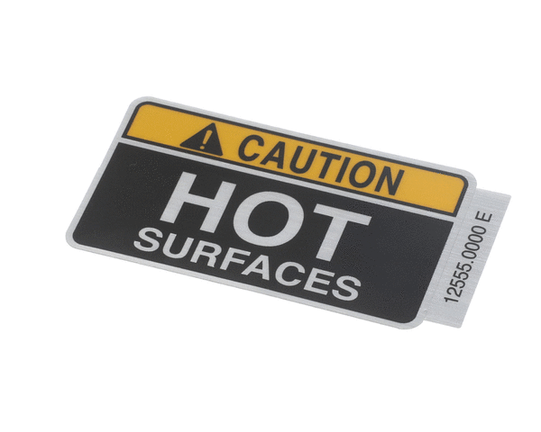 BUNN PARTS Bunn 12555.0000 Decal Caution Hot Surfaces - SKU BU12555.0000