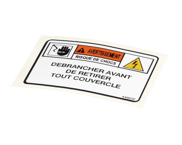 HENNY PENNY PARTS Henny Penny 44903 Label-Warn. Disc. Power French - SKU HEN44903