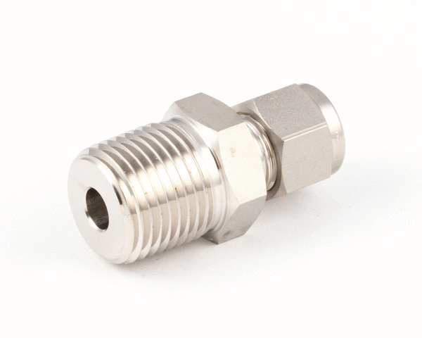 HENNY PENNY PARTS Henny Penny FP01-082 CONNECTOR-3/8TUBE To 1/2NPT SS - SKU HENFP01-082