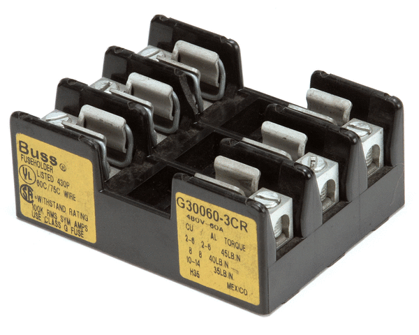 SOUTHBEND RANGE PARTS Southbend Range 1178494 Bussman Fuse Block 60A 480V - SKU SOU1178494