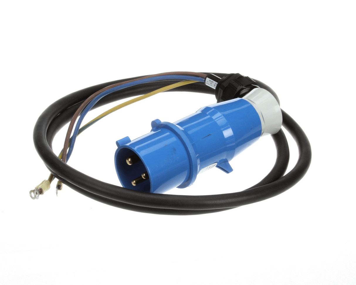 TURBOCHEF PARTS Turbochef 100195 Power Cord Assembly 1PH 50HZ (3 Pin) - SKU TBC100195