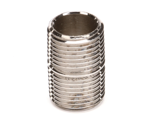 T&S BRASS PARTS T&S Brass 002535-25 3/8 NPT Close Nipple (Chrome Plated) - SKU TS002535-25