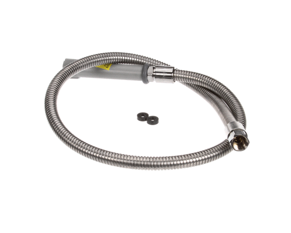T&S BRASS PARTS T&S Brass B-0048-H Hose 48 Flexible Stainless Steel (Gray - SKU TSB-0048-H