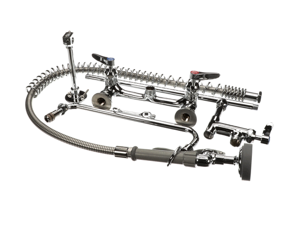 T&S BRASS PARTS T&S Brass B-0133-12-CR-B Pre-Rinse Unit W/ Ceramas & Wall Bracket - SKU TSB-0133-12-CR-B