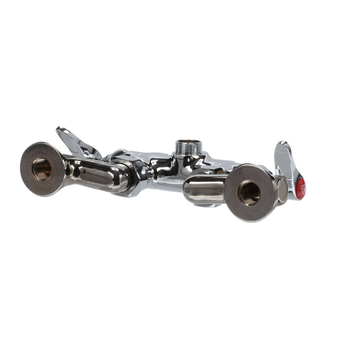 T&S BRASS PARTS T&S Brass B-0235-LN Double Pantry Swivel Base Faucet Wall M - SKU TSB-0235-LN