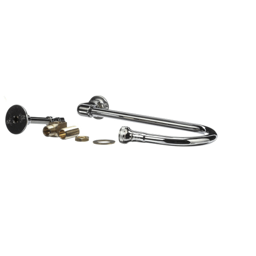 T&S BRASS PARTS T&S Brass B-2456-W Wall Mount Elbow 123X Rigid Gooseneck - SKU TSB-2456-W