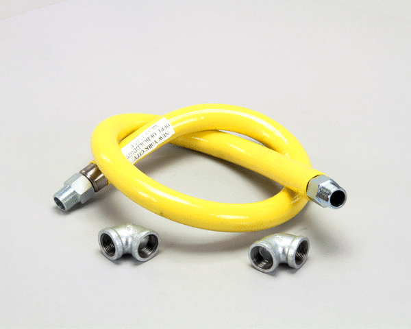 T&S BRASS PARTS T&S Brass HG-2D-48 Gas Hose Free Spin Fittings 3/4 NPT 4 - SKU TSHG-2D-48