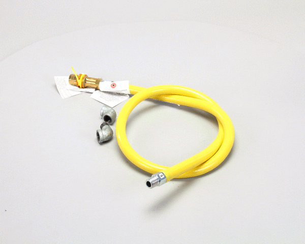 T&S BRASS PARTS T&S Brass HG-4C-60 Gas Hose W/Quick Disconnect 1/2 NPT 60 - SKU TSHG-4C-60