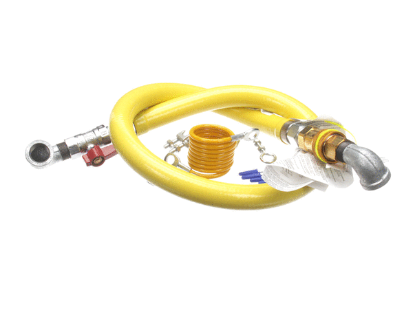 T&S BRASS PARTS T&S Brass HG-4D-48K Gas Hose W/Quick Disconnect 3/4 NPT 48 - SKU TSHG-4D-48K