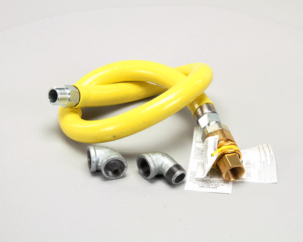 T&S BRASS PARTS T&S Brass HG-4E-48 Gas Hose W/Quick Disconnect 1 NPT 48 L - SKU TSHG-4E-48