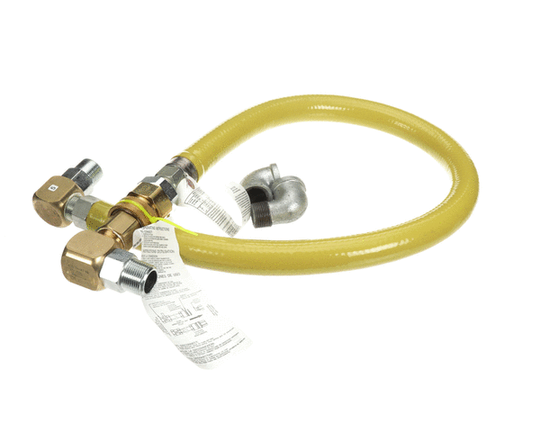 T&S BRASS PARTS T&S Brass HG-4E-48SHP Gas Hose 1NPT X 48 Long Swivels & Quic - SKU TSHG-4E-48SHP