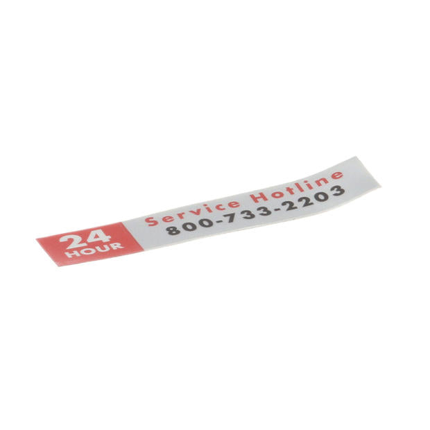 APW WYOTT PARTS APW Wyott 8832600 Service Hotline Label - SKU APW8832600