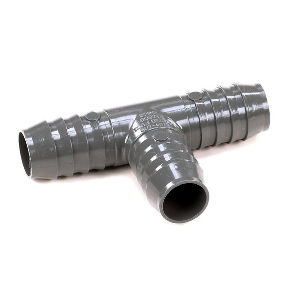 TRUE PARTS True 918822 Tee 1 Barbed Plastic Hose Dark Gray PVC - SKU TRUE918822