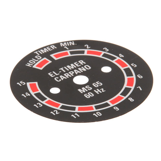 VARIMIXER PARTS Varimixer 30-190 15 Minute Timer (Metal) Scale Carpano. - SKU VAR30-190