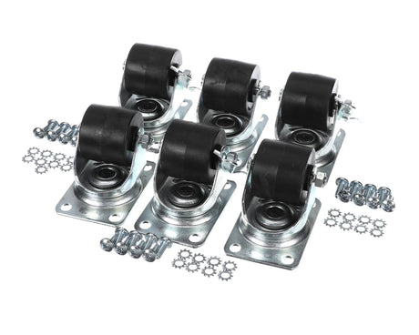 GLASTENDER PARTS Glastender C-6X2-7/8 Caster Kit 2-7/8IN H Set Of 6 - SKU GLAC-6X2-7/8