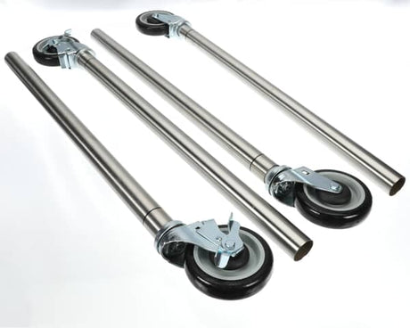 ADVANCE TABCO TA-25S-4 SET OF 4 CASTERS WITH SS LEGS