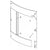 BKI PARTS BKI GL0300M Glass Curved Vg Outer Door W/ - SKU BKIGL0300M