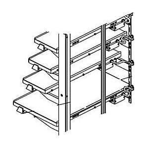 BKI PARTS BKI GL0329 End Glass 4 Cascade Shelves Md - SKU BKIGL0329