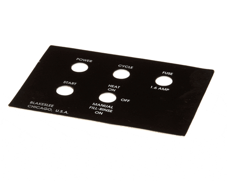 BLAKESLEE PARTS Blakeslee 17708 Nameplate-Controls - SKU BLA17708