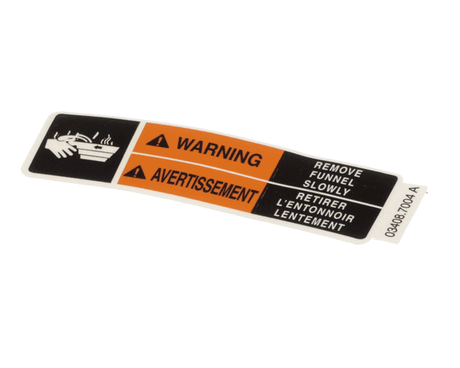 BUNN PARTS Bunn 03408.7004 Decal Warning Fnl 15.4RAD Eng/Fr - SKU BU03408.7004