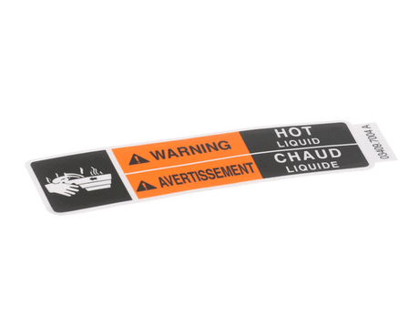 BUNN PARTS Bunn 03409.7004 Decal Wrn-Hot Liq 15.4RAD Eng/Fr - SKU BU03409.7004