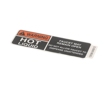 BUNN PARTS Bunn 12538.0000 Decal Warning Hot Liquid - SKU BU12538.0000