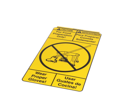 BUNN PARTS Bunn 32037.0000 Decal Caution For Food Prep Only - SKU BU32037.0000