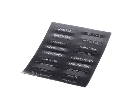 BUNN PARTS Bunn 36671.0005 Decals Flavors Itb(bunn) - SKU BU36671.0005