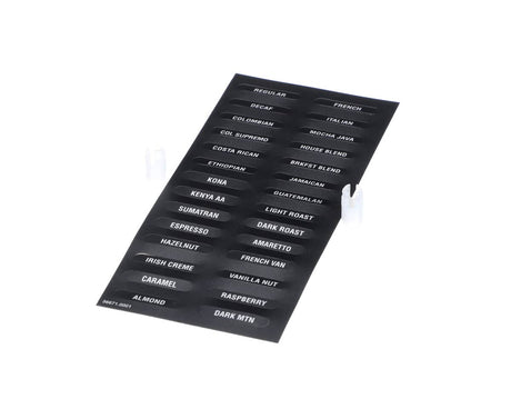 BUNN PARTS Bunn 36671.0006 Decal Flavors Itcb (Bk) - SKU BU36671.0006