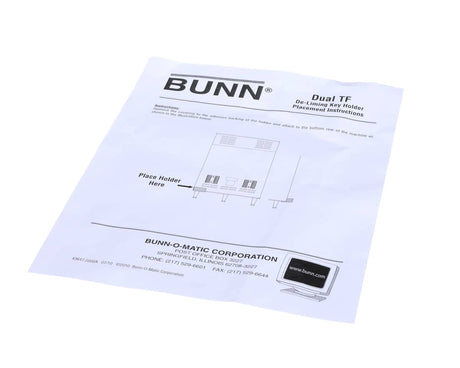 BUNN PARTS Bunn 43647.0000 Instructions Deliming Key - SKU BU43647.0000