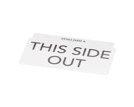 BUNN PARTS Bunn 55343.0000 Decal This Side Out Grnds Bin S.i. - SKU BU55343.0000